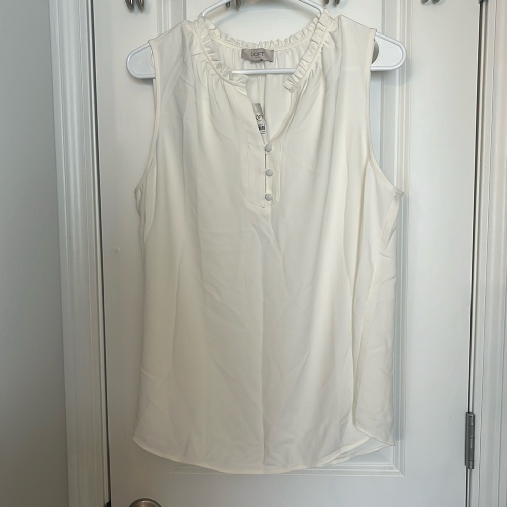 Loft Sleeveless Blouse NWT
